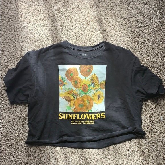 Cropped Sunflower t-shirt - Picture 1 of 2